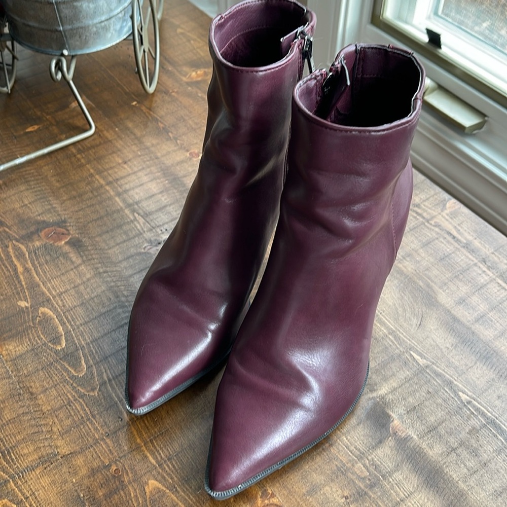 Plum booties